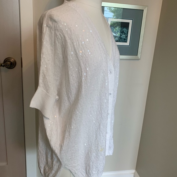 Minnie Rose sequin cardigan sweater - Picture 2 of 10